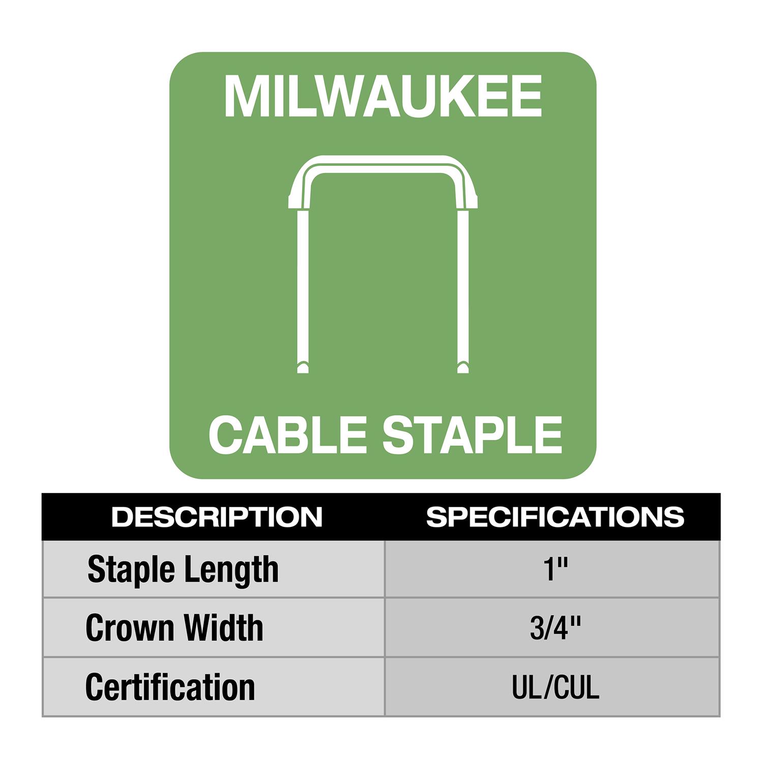 MW M12 14 Ga. 3/4 in. Stapler Kit