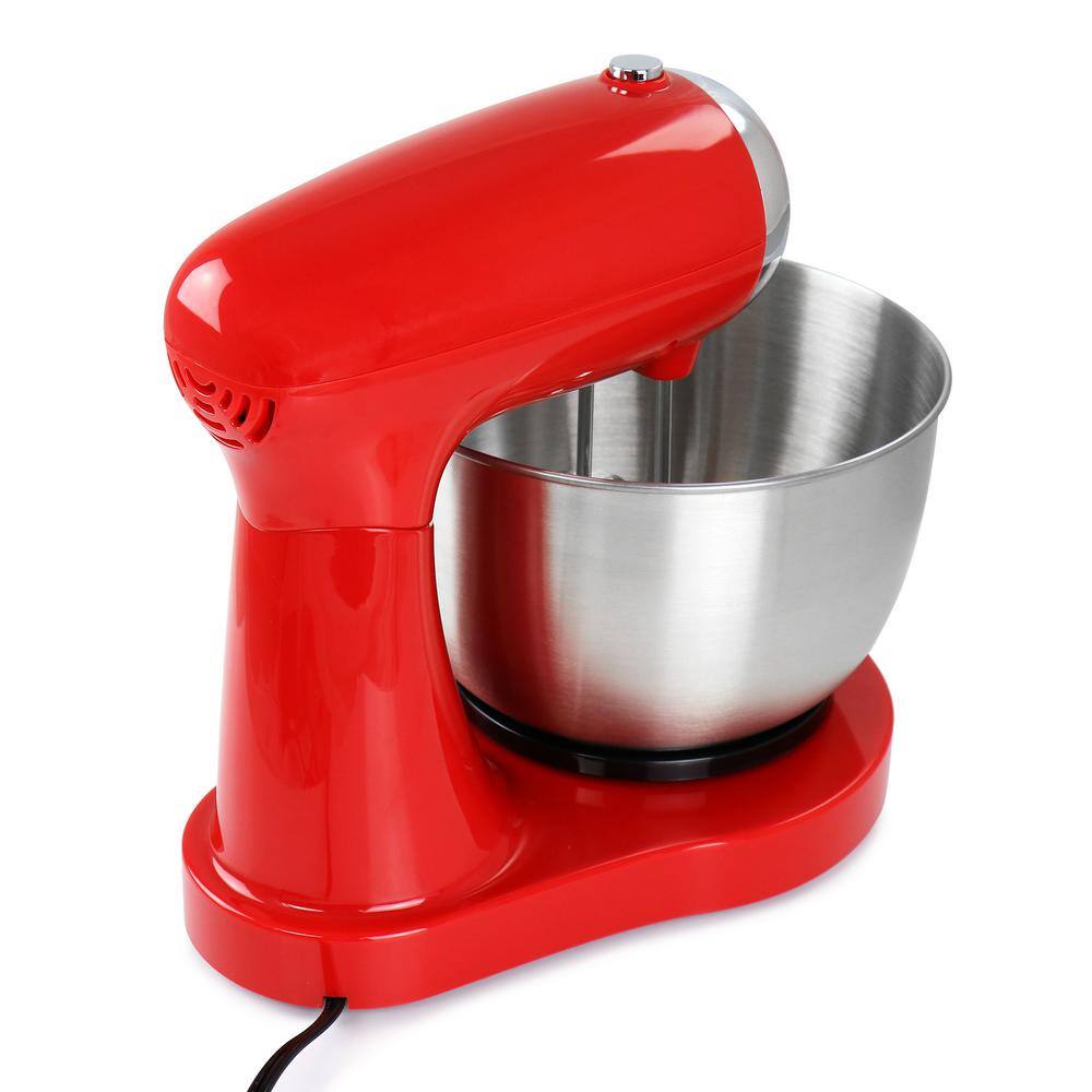 Better Chef 350-Watt MegaMix 5 Speed 3.5 qt. Stand Mixer in Red 985117966M