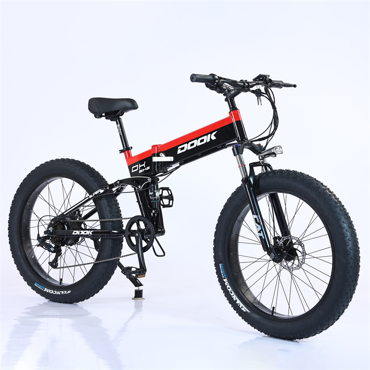 2023 electric bicycle 500W 48V14.5A lithium battery electric mountain bicycle e bike 26 inch fat tire folding electric bike