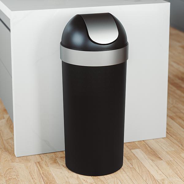 Umbra Black Venti 165 gal Trash Can