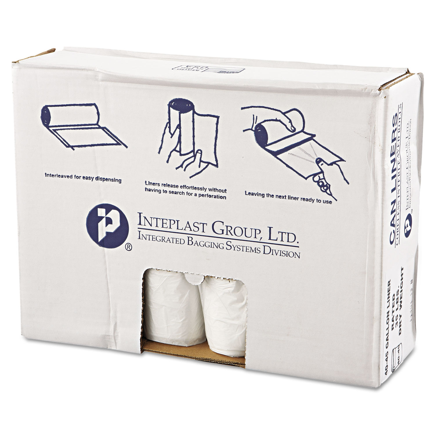 High-Density Commercial Can Liners Value Pack by Inteplast Group IBSVALH4048N12