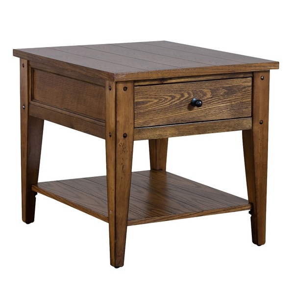 Lake House Oak End Table