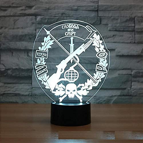 3d Skull Night Light 7 Color Change Led Table Desk Lamp Acrylic Flat Abs Base Usb Charger Home Toy Brithday Xmas Kid Children Gift