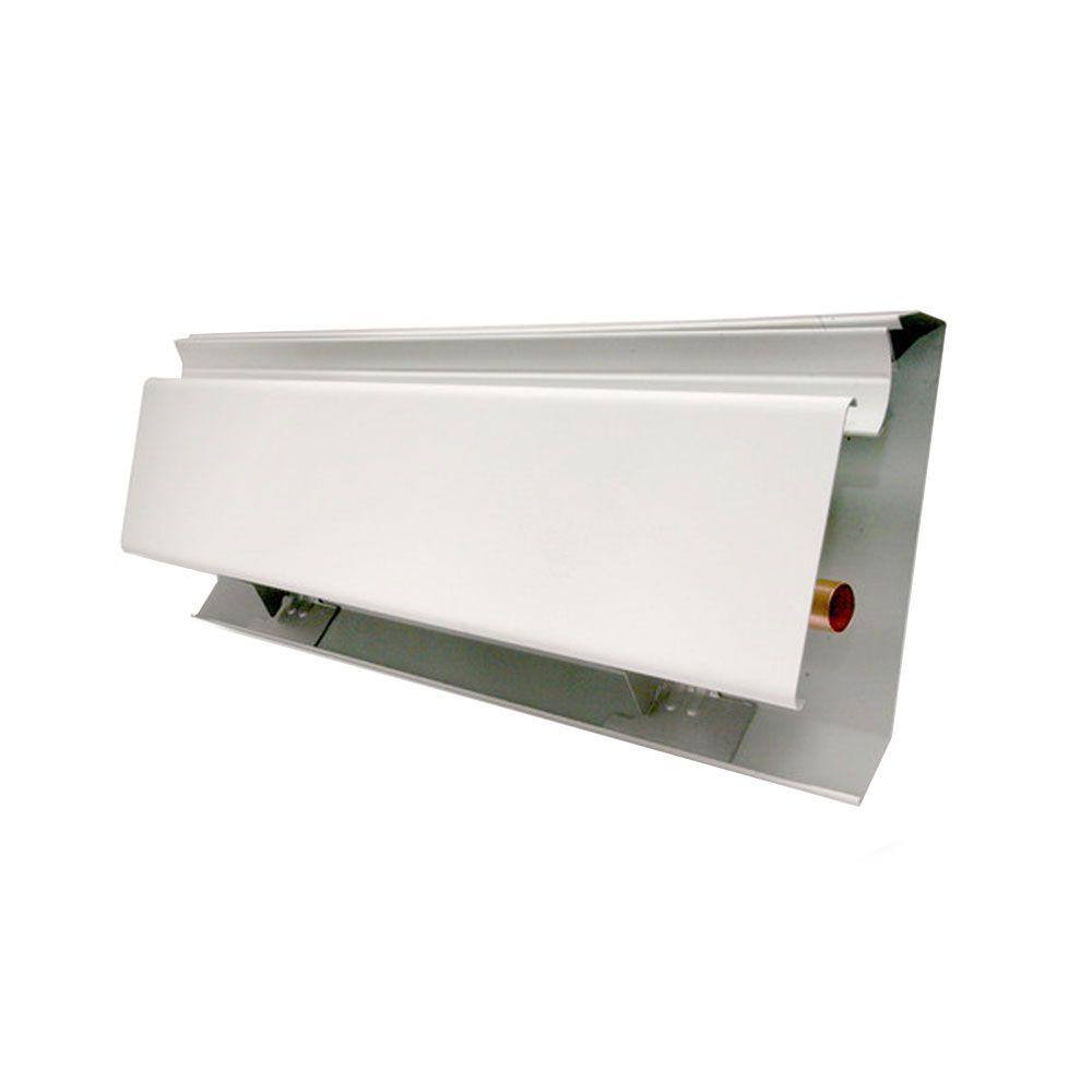 SlantFin MultiPak 80 5 ft. Hydronic Baseboard with Fully Assembled H-3 Element and Enclosure in Nu White 103-401-5