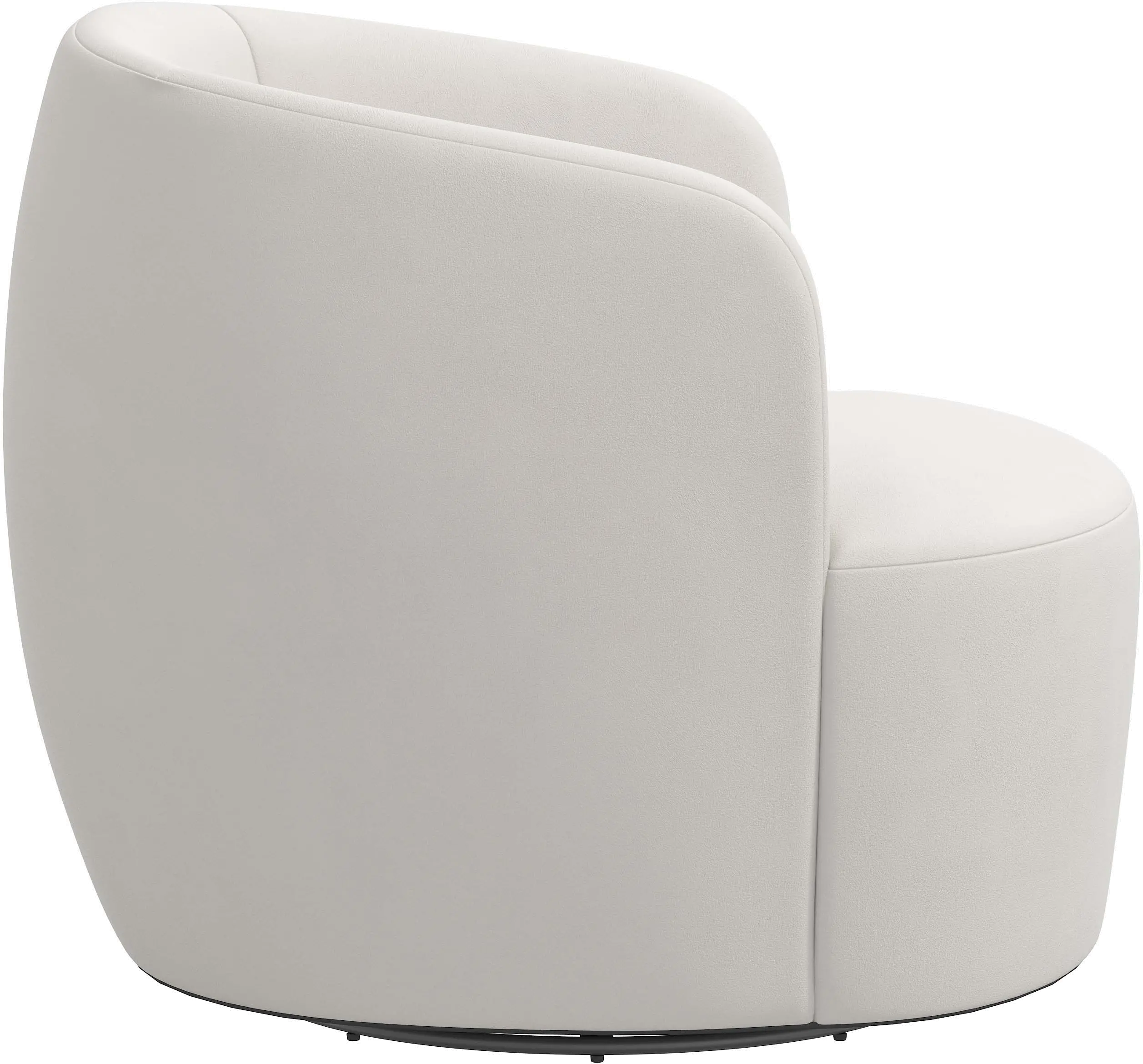 Hunter Velvet Light Gray Swivel Chair - Skyline Furniture