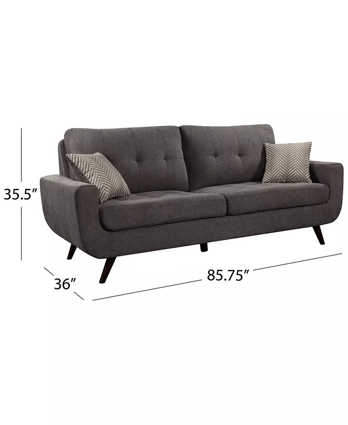 Abbyson Living Paige 85.8 Stain-Resistant Fabric Sofa