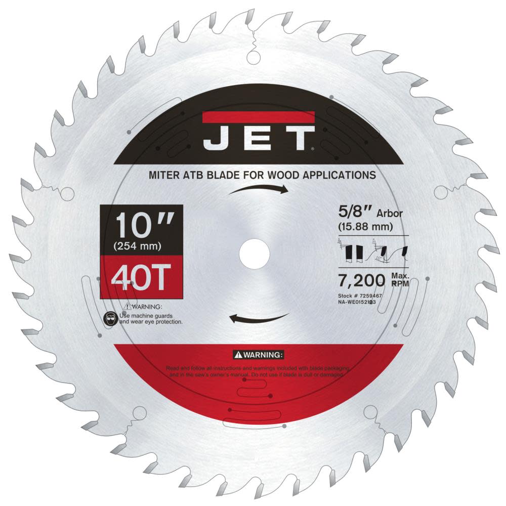 JET 1040 Miter Saw Blade 7259467 from JET