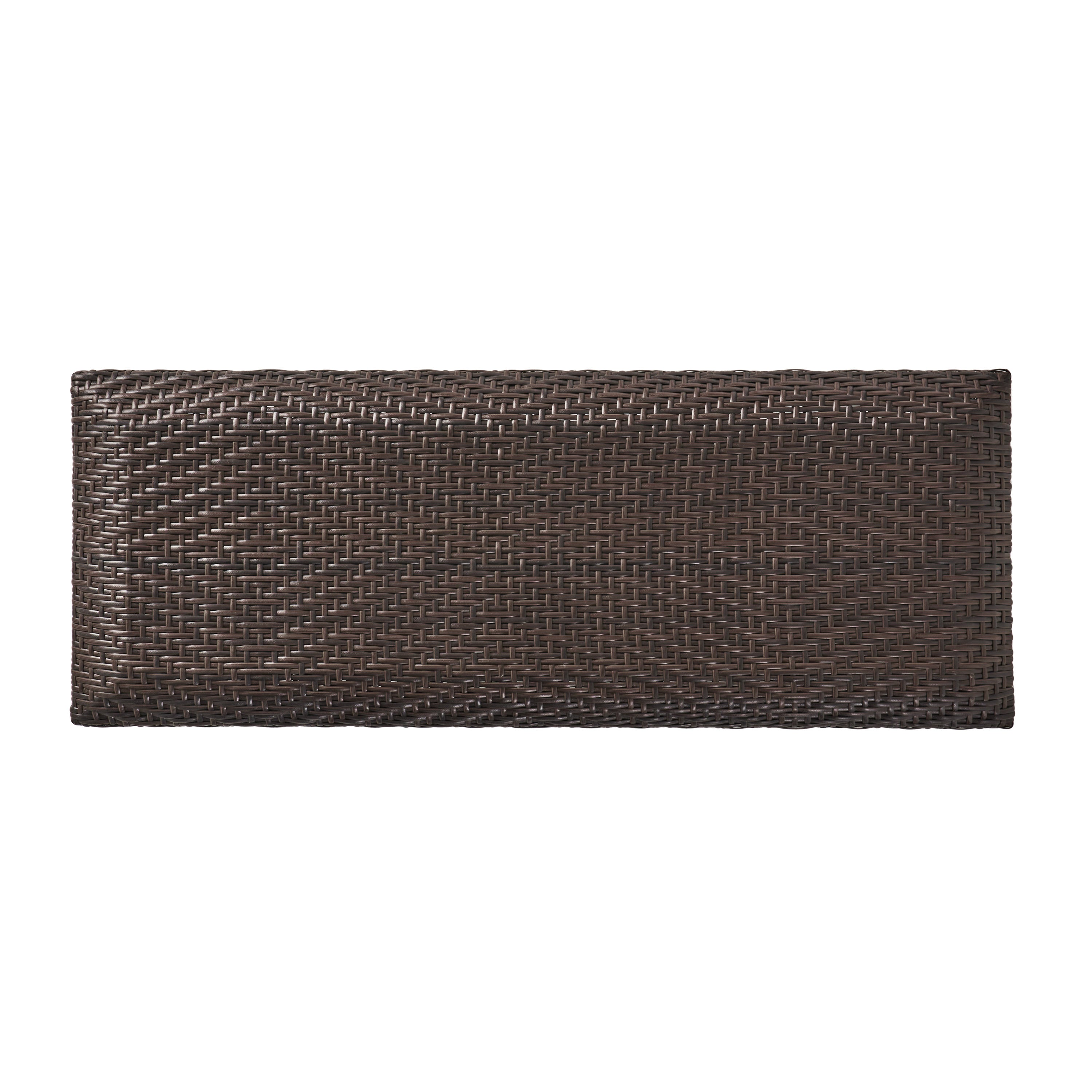 Santa Cruz Brown Wicker Storage Ottoman