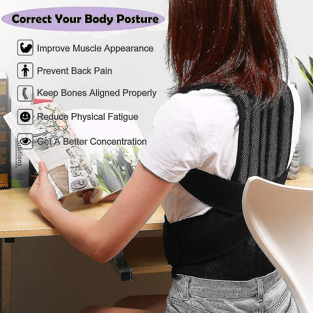 New Posture Corrector Back Support Brace Pain Relief For Men and Women Xl