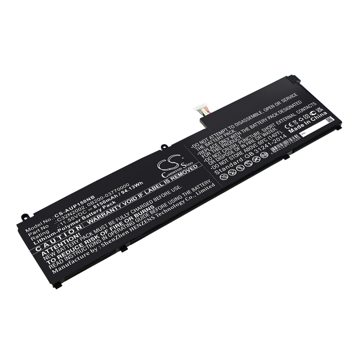 Asus ZenBook Pro 15 UX582LR ZenBook Pro 15 UX582LRH2002R ZenBook Pro Duo 15 OLED UX582L ZenBook Pro Duo 15 OL Laptop and Notebook Replacement Battery BatteryClerkcom Laptop and Notebook