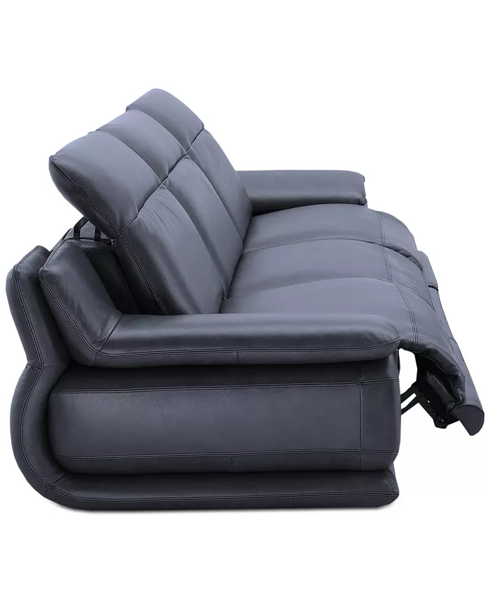 Furniture Daisley 3-Pc. Leather Sofa with 3 Power Recliners