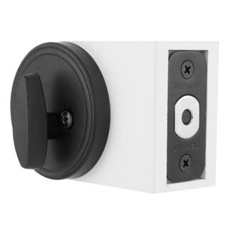 Defiant Matte Black Single Cylinder Deadbolt 32DLX91