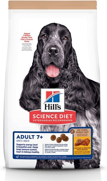 Hill's Science Diet Adult 7+ Chicken and Brown Rice Recipe Dry Dog Food