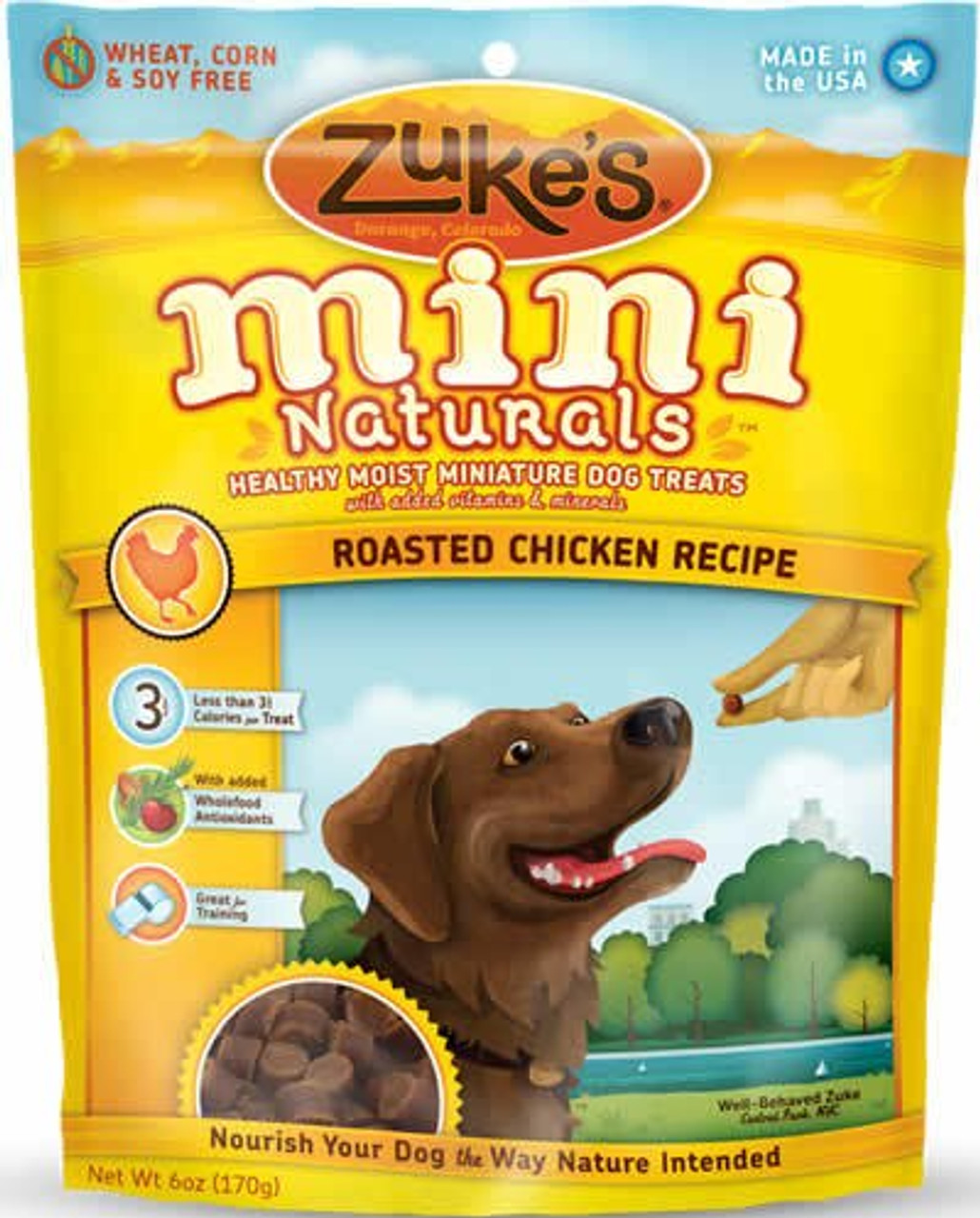 Zukes Mini Naturals Roasted Chicken Recipe Dog Treats