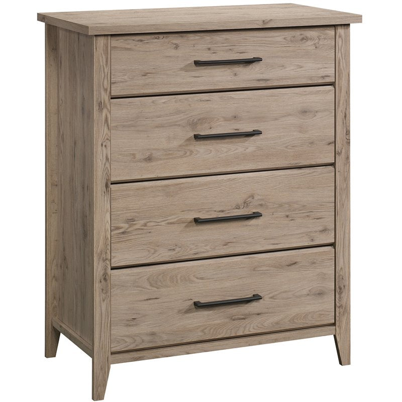 Pemberly Row Contemporary Wood 4-Drawer Bedroom Chest in Laurel Oak