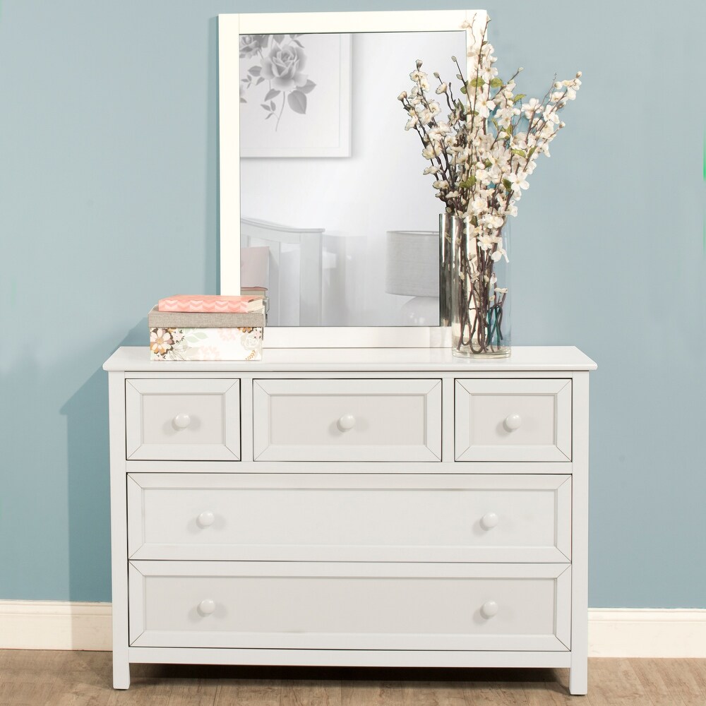 Hillsdale Kids and Teen Schoolhouse 4.0 5 Drawer Dresser and Mirror