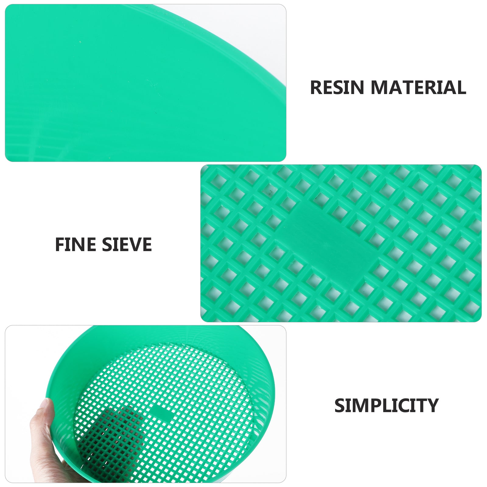 HEMOTON Garden Sieve Plastic Riddle For Compost Soil Stone Mesh Gardening Seedling Tool