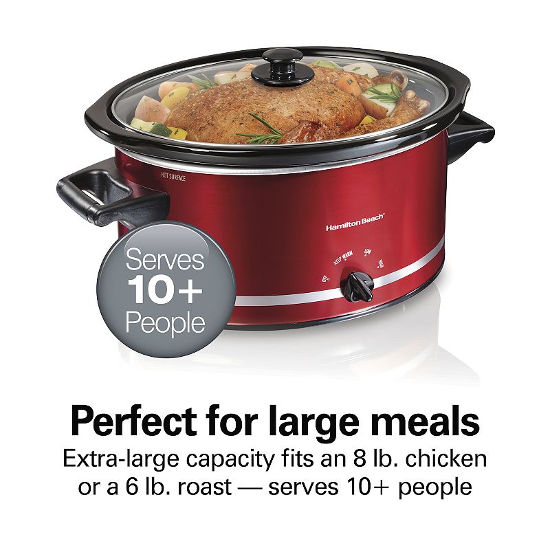 Hamilton Beach 8-qt. Metallic Slow Cooker