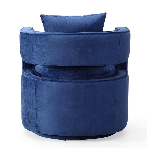 Kennedy Modern Accent Velvet Swivel Chair