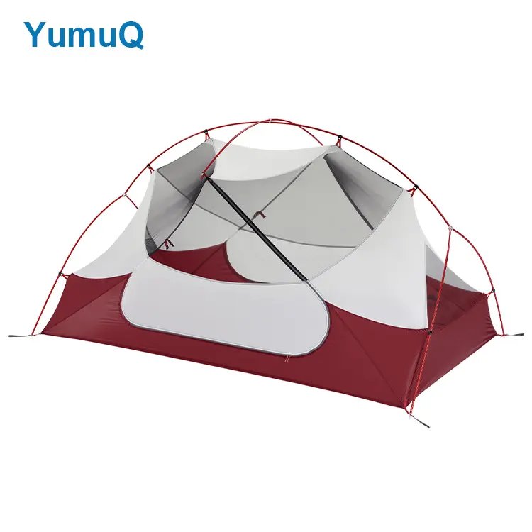 YumuQ 2 People Man Ultralight Lightweight Backpacking Ultralight Hiking Small Tent Cheap Factory Price  Season