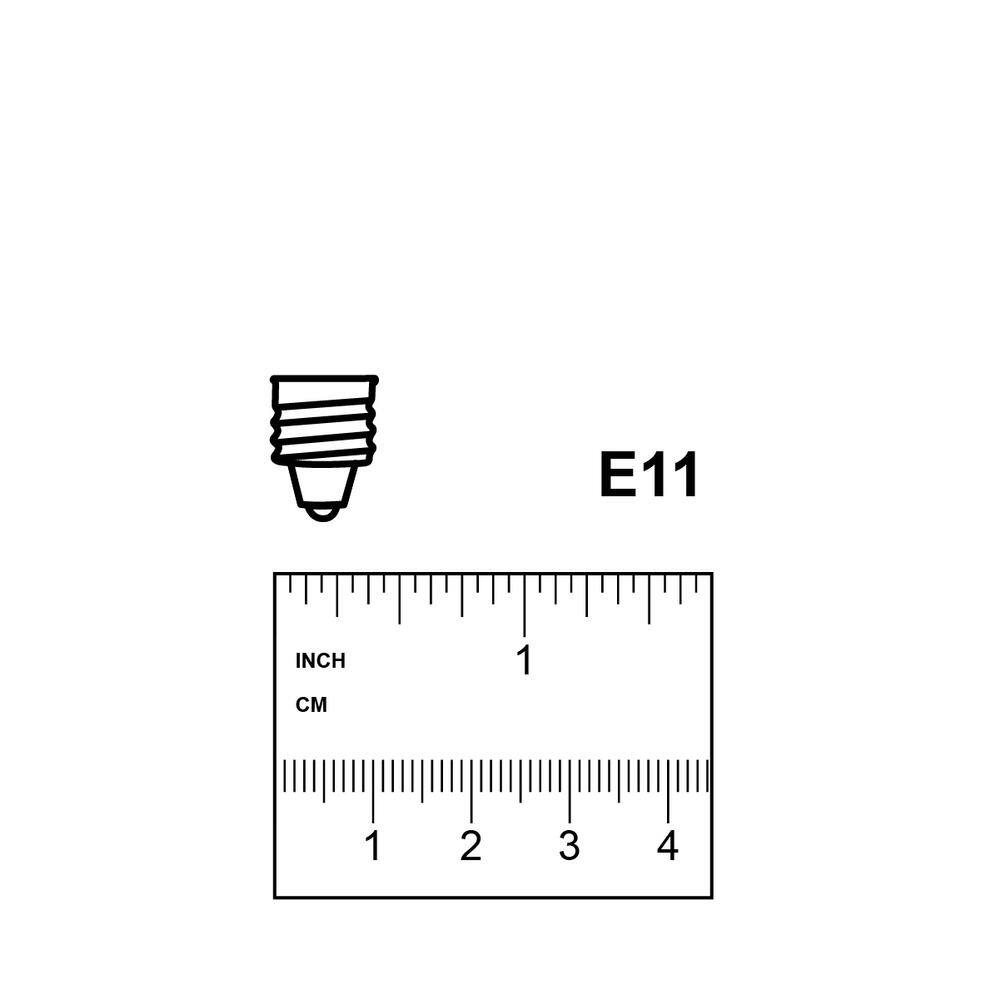 Feit Electric 150-Watt T4 Mini Candelabra E11 Base Dimmable Halogen Light Bulb Bright White 2800K (1-Bulb) BPQ150CLMCHDRP