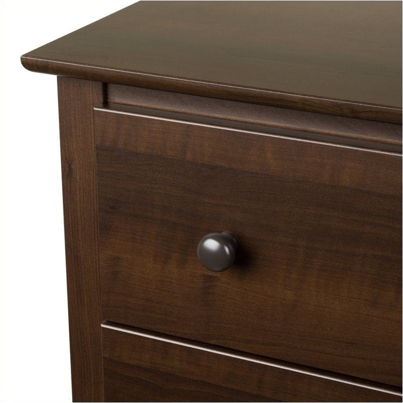 Pemberly Row Espresso 6 Drawer Dresser