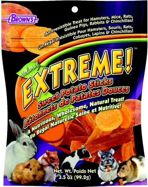 Brown's Extreme! Sweet Potato Small Pet Treat， 3.5-oz bag