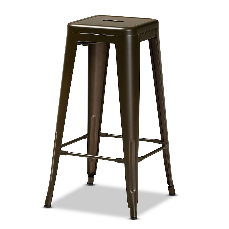 Baxton Studio Horton Bar Stool 4-piece Set