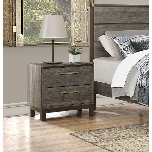 Nightstand of 2x Drawers - - 36884506