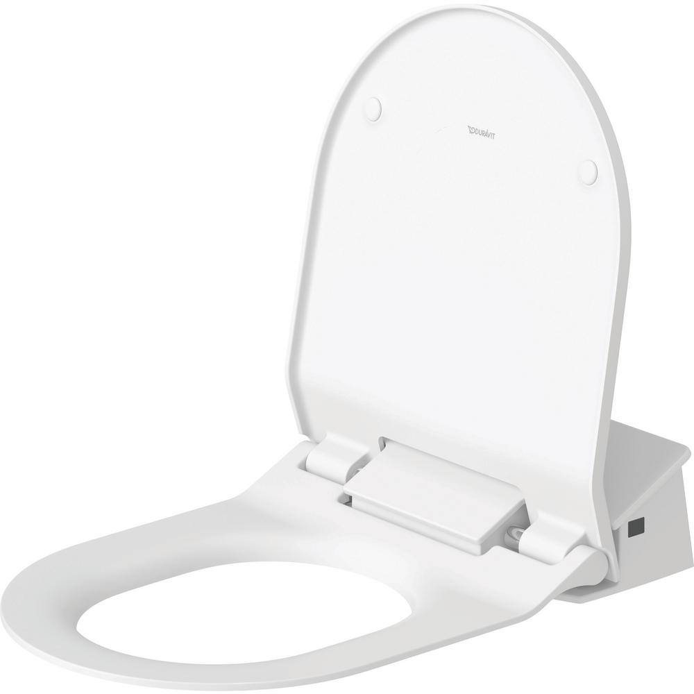 Duravit SensoWash Slim Electric Bidet Seat for Elongated Toilet in White 611000001501300