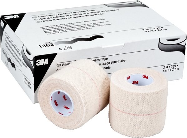 3M Veterinary Elastic Dog， Cat and Horse Adhesive Tape， 6 count