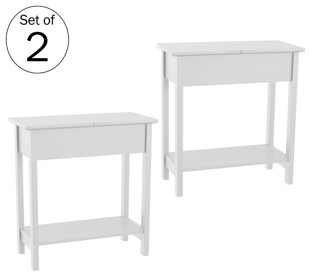 Flip Top Console Table   Transitional   Side Tables And End Tables   by Trademark Global  Houzz