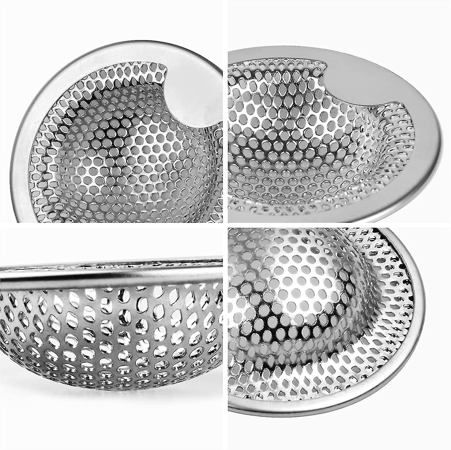 Other Sink Accessory Stainless Steel Sink Strainers A Set Of Two Pieces (5.2 Cm)， Silver， 2 Pieces Scrollsqy