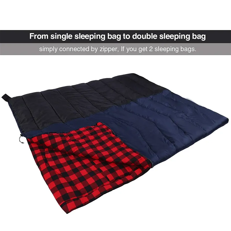 Ultralight Portable Cotton Material Cold Proof Lightweight Waterproof Envelope Camping Sleeping Bag