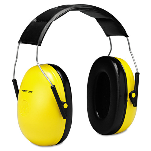 3M Optime 98 H9A Earmuffs， 25 dB NRR， Yellow/Black