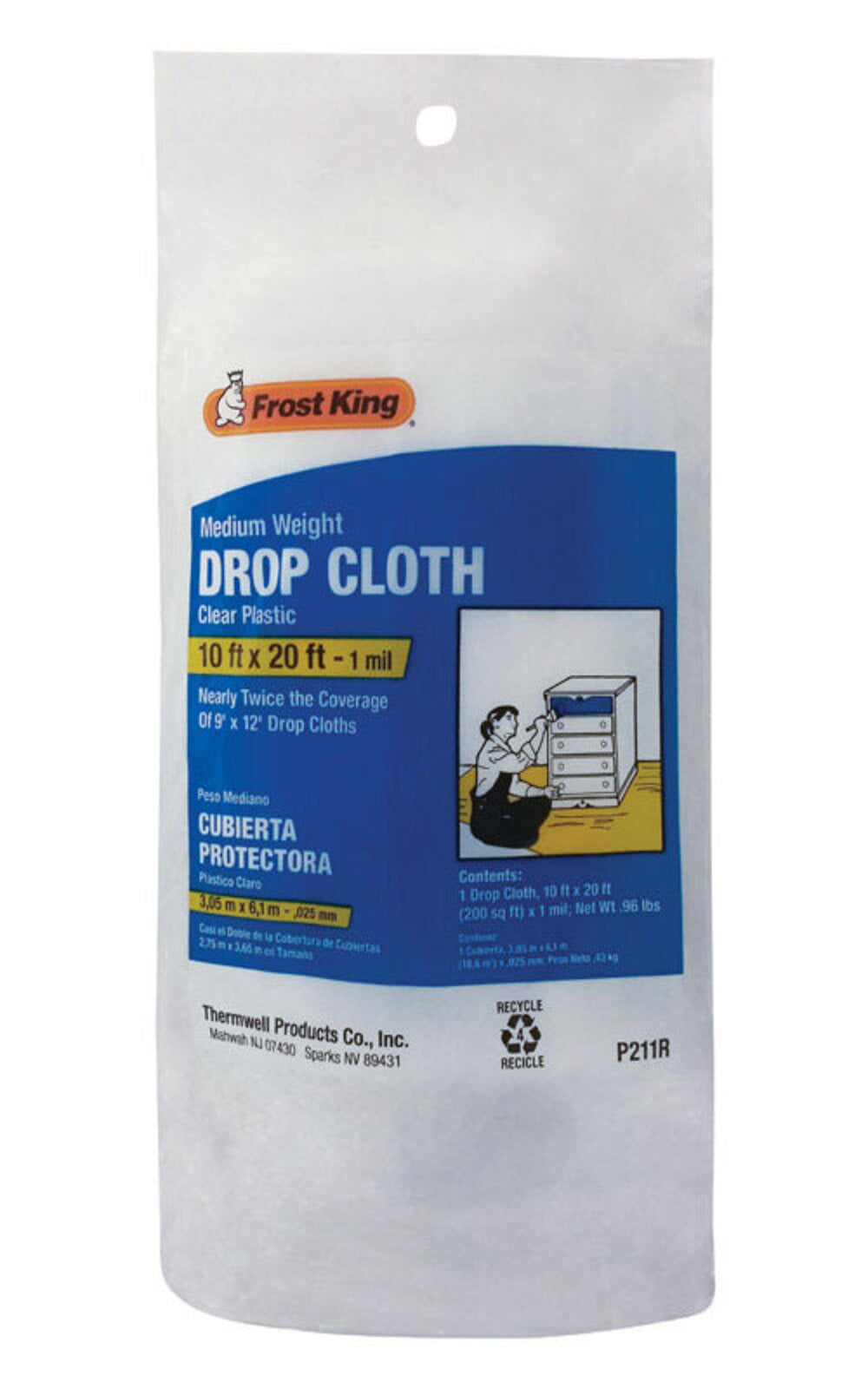 DROP CLOTH 10X20' 1MIL