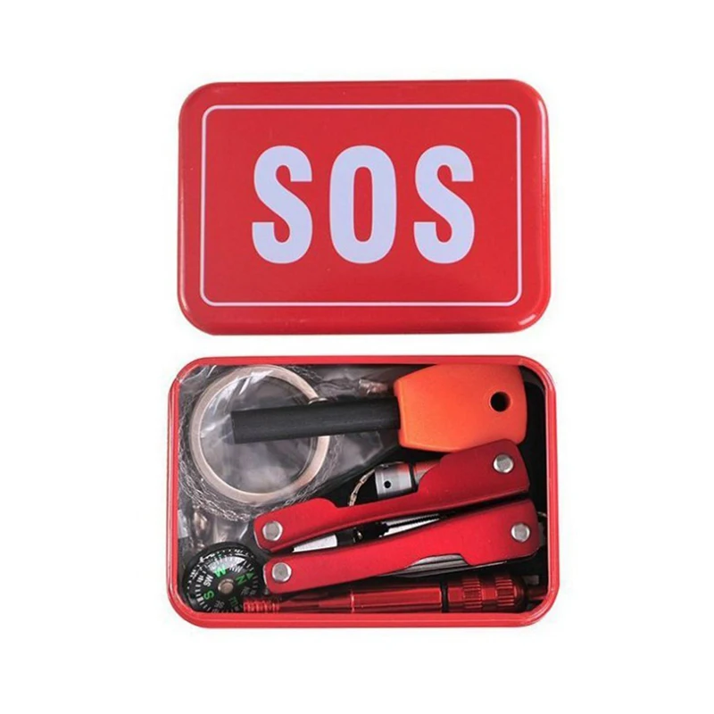 SOS Camping Hiking tools  equipment for Camping Hiking saw/fire