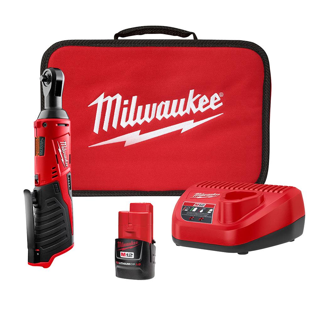 Milwaukee M12 Cordless 1/4 In. Ratchet Kit 2456-21 from Milwaukee