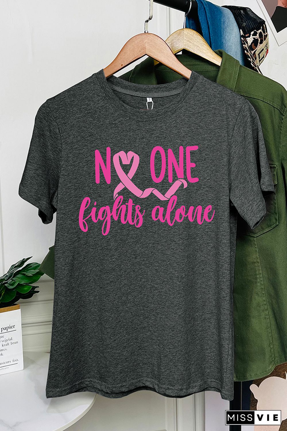 No One Fights Alone Graphic Tee Wholesale