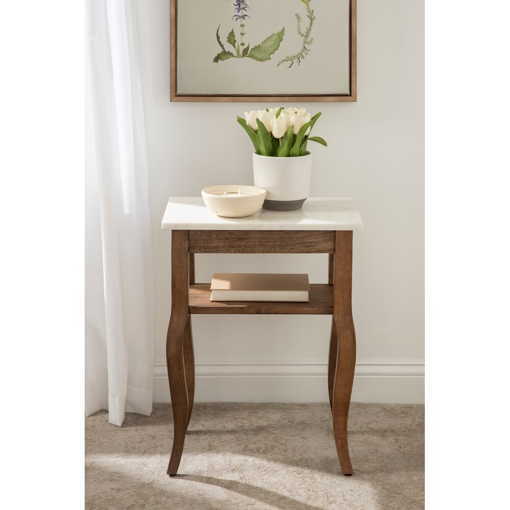 Kate and Laurel Lillian Wood Side Table   18x12x24