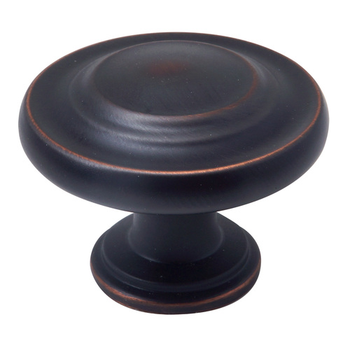 Amerock TPK1586ORB Oil Rubbed Bronze Inspirations Style Solid Oversized Round Cabinet Knob 1-5/16 Diameter For Kitchen And Cabinet Hardware - pack of 10