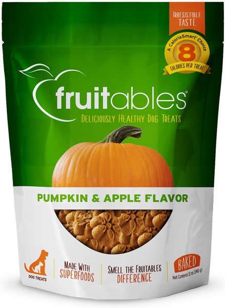 Fruitables Pumpkin and Apple Flavor Crunchy Dog Treats