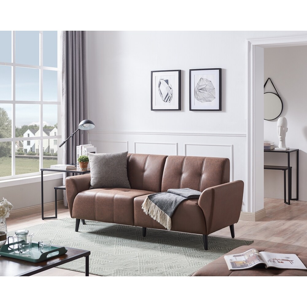 Bonded Leather Couch Sofa