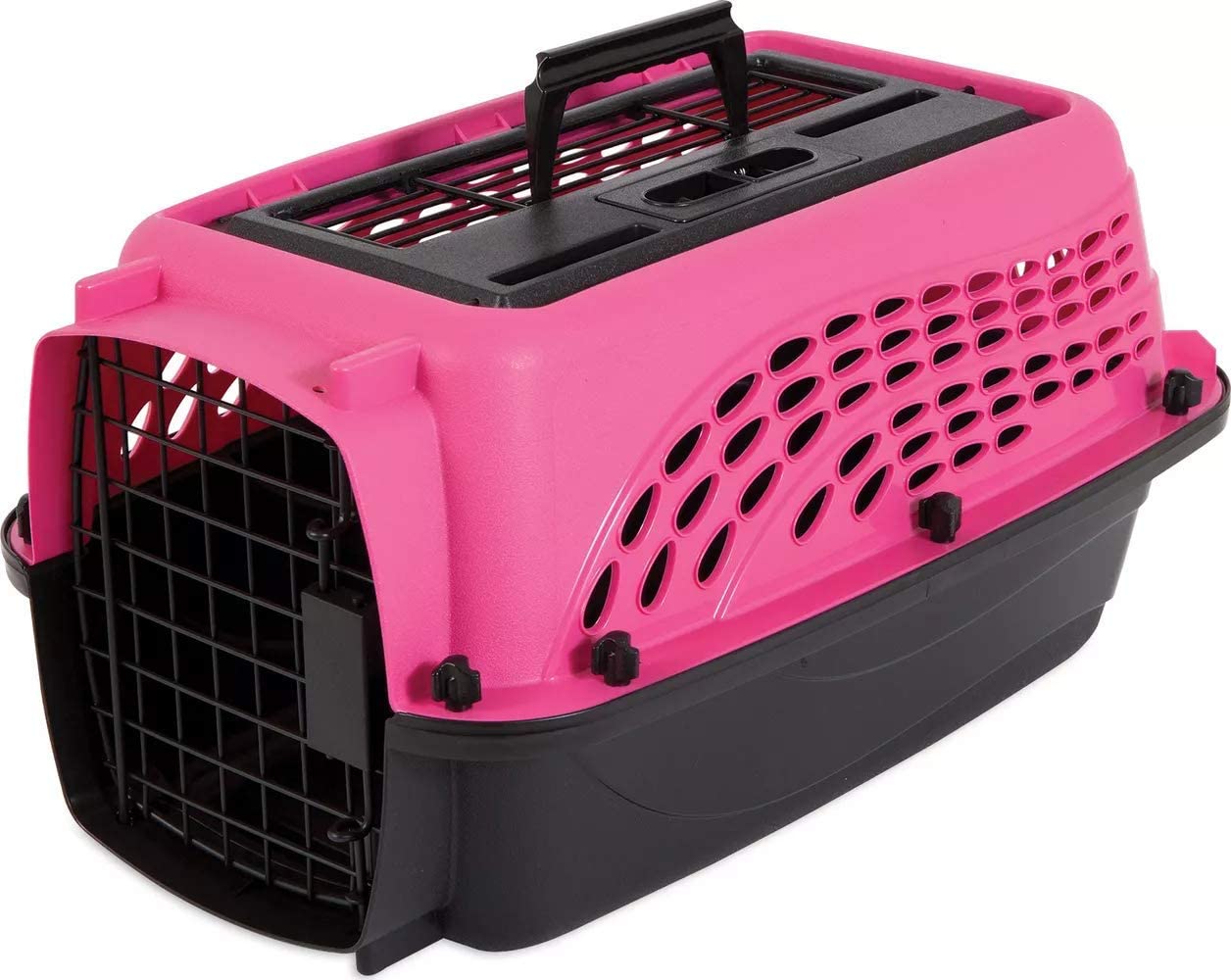 Petmate Two Door Pet Kennel for Pets up to 15 Pounds， Small Rose