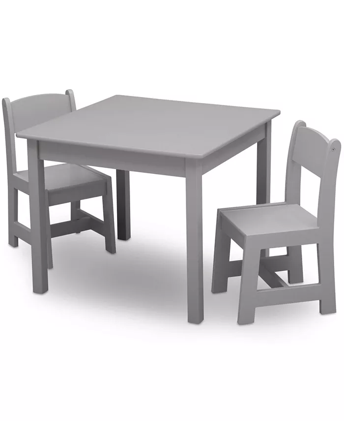 Delta Children Mysize Wood Table and Chairs Set  3 Piece