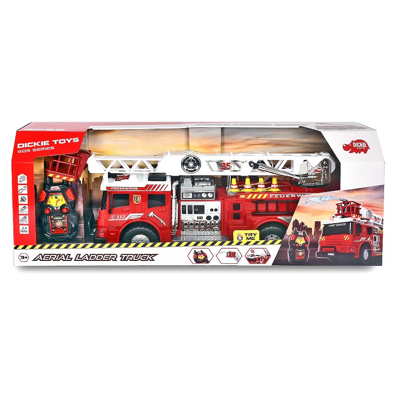 Dickie Toys 24 Light and Sound RC Fire Truck With Working Pump