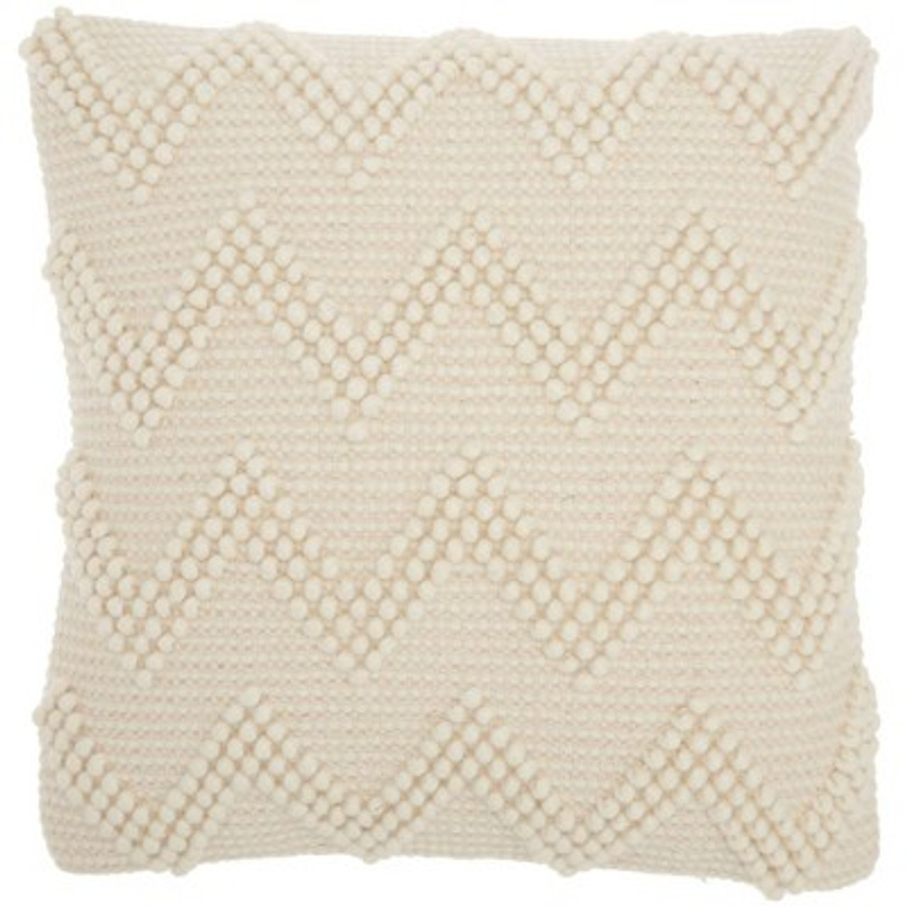 20x20 Oversize Chevron Square Throw Pillow Ivory - Mina Victory