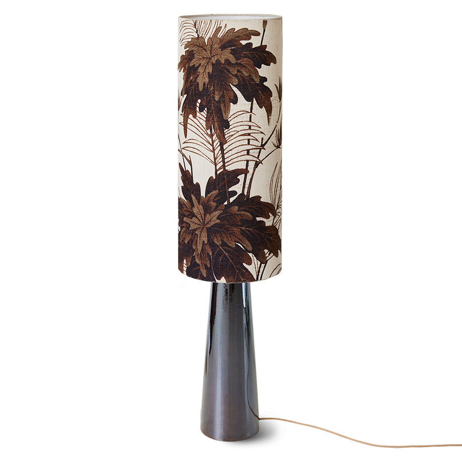 Retro cone floor lamp - brown