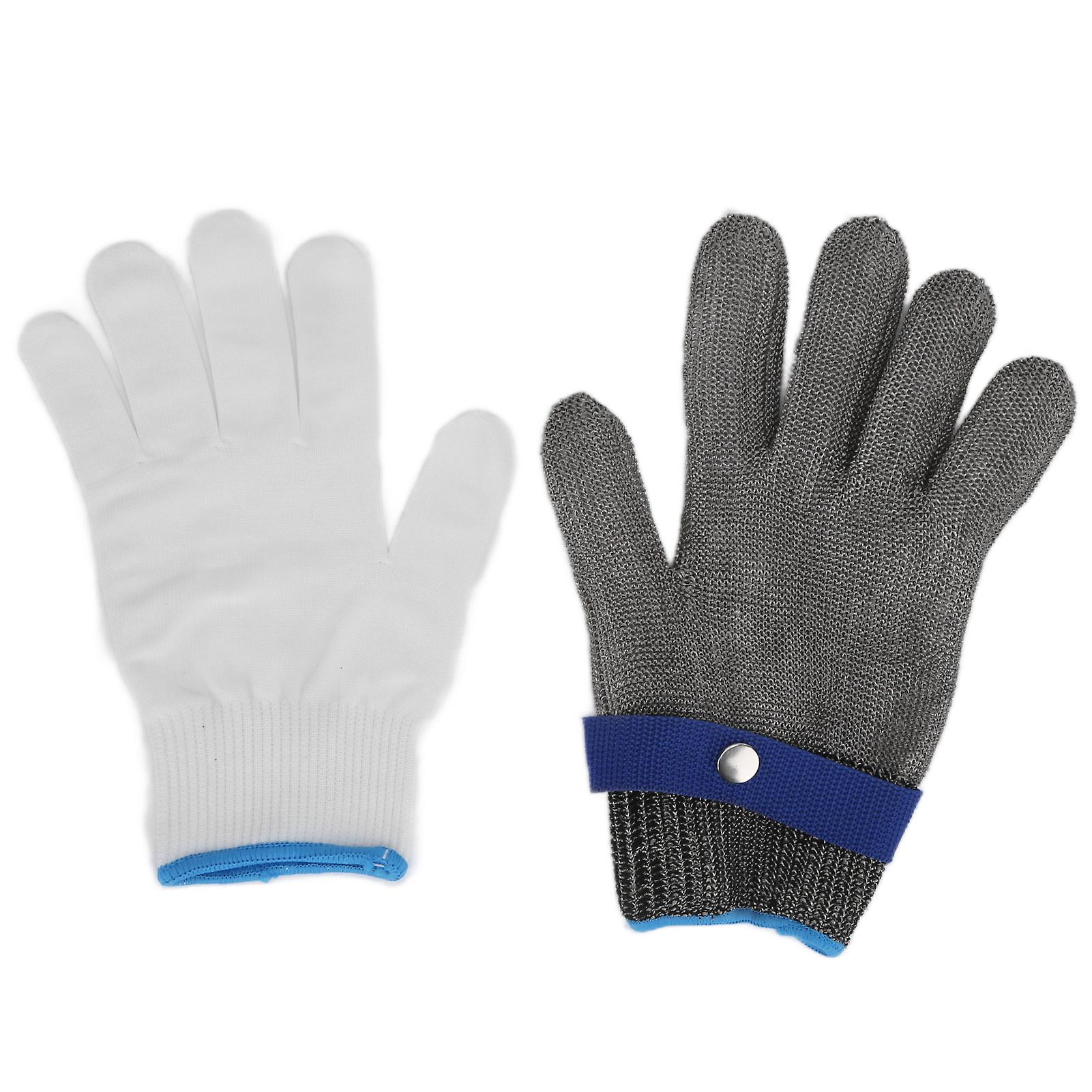 Work Gloves Ambidextrous And High Performance Stainless Steel Cut Resistant Gloves Xl Size