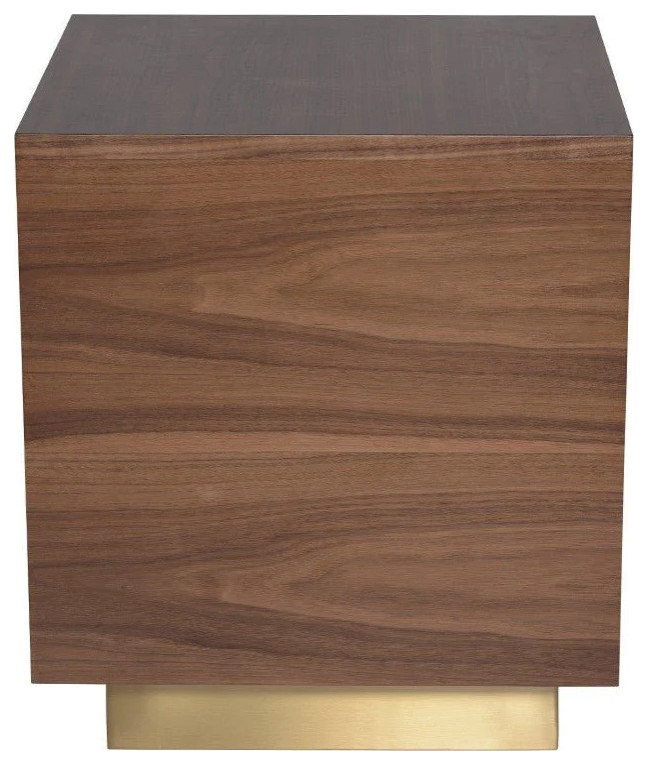 Celia Walnut Side Table   Contemporary   Side Tables And End Tables   by V.S.D Furniture  Houzz